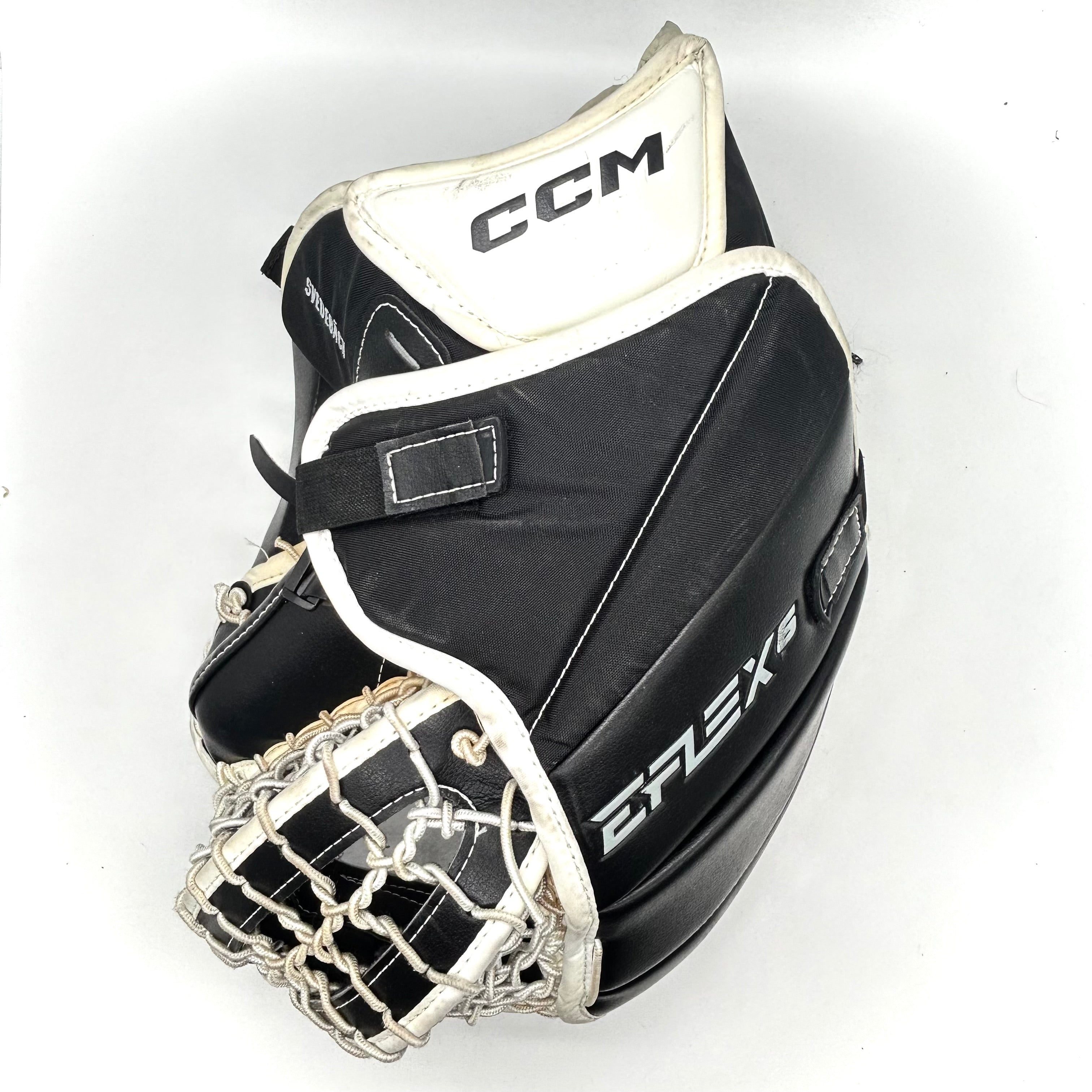 CCM Extreme Flex 6 - Gant de gardien de but Pro Stock d'occasion (blanc/noir)